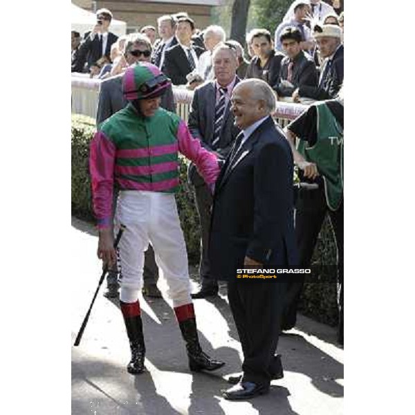 Frankie Dettori and Vittorio Caruso - Qatar Prix de la Foret Paris - Longchamp, 2nd oct.2011 ph.Stefano Grasso