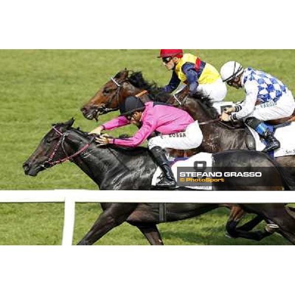 Alessandro Fiori and Bettolle win the Premio Tonale Milano - San Siro racetrack, 24th sept.2011 ph.Stefano Grasso