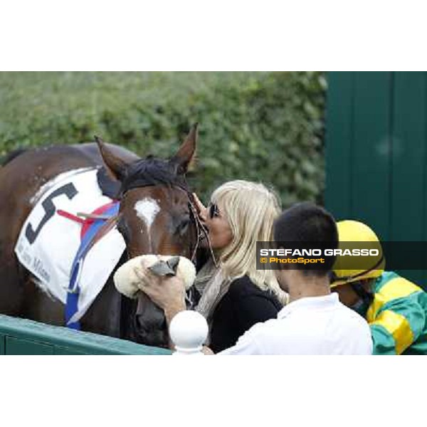 Alessandro Fiori and Bettolle win the Premio Tonale Milano - San Siro racetrack, 24th sept.2011 ph.Stefano Grasso