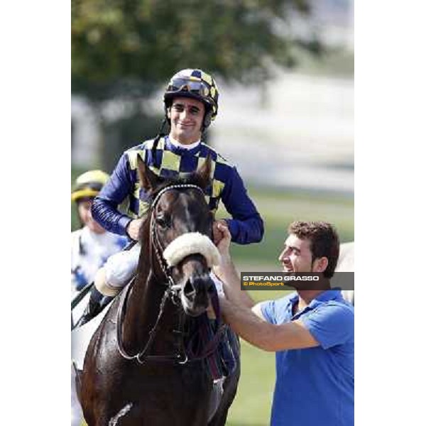 Fabio Branca and Dadga Mor winners of Premio Cancelli Milano - San Siro racetrack, 24th sept.2011 ph.Stefano Grasso