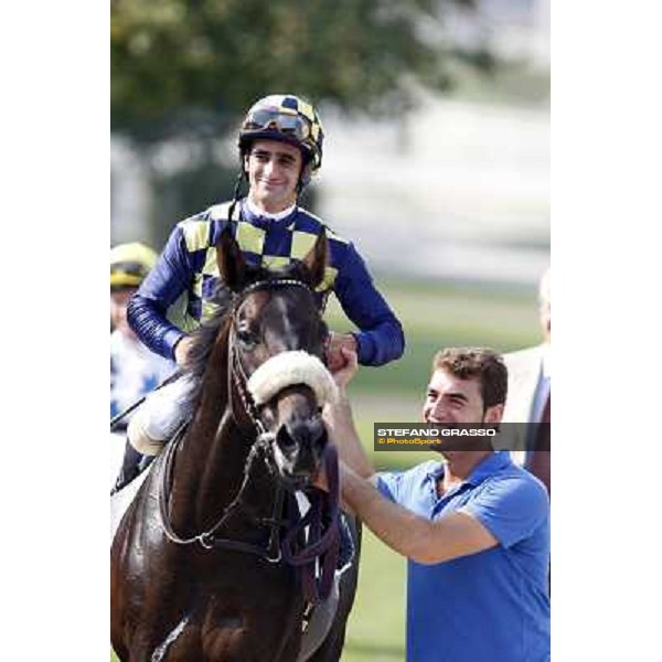 Fabio Branca and Dadga Mor winners of Premio Cancelli Milano - San Siro racetrack, 24th sept.2011 ph.Stefano Grasso