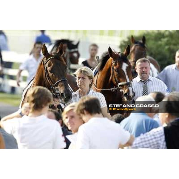 Khor Sheed parades before winning the Premio Sergio Cumani Milano - San Siro racetrack, 24th sept.2011 ph.Stefano Grasso