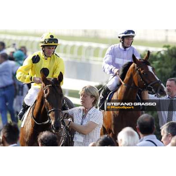 Mirco Demuro on Khor Sheed after winning the Premio Sergio Cumani Milano - San Siro racetrack, 24th sept.2011 ph.Stefano Grasso