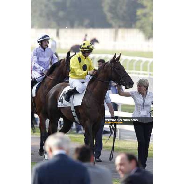 Mirco Demuro on Khor Sheed before winning the Premio Sergio Cumani Milano - San Siro racetrack, 24th sept.2011 ph.Stefano Grasso