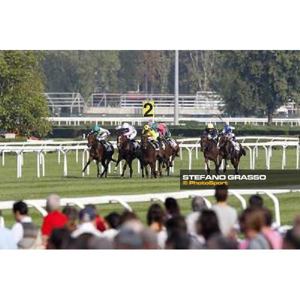 Mirco Demuro on Khor Sheed goes to win the Premio Sergio Cumani Milano - San Siro racetrack, 24th sept.2011 ph.Stefano Grasso