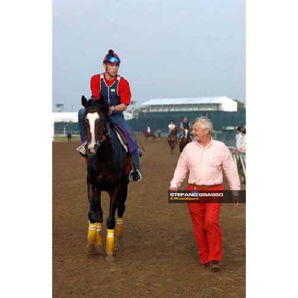 Whipper with trainer Robert Collet Lone Star Park Dallas, 28th october 2004 ph. Stefano Grasso