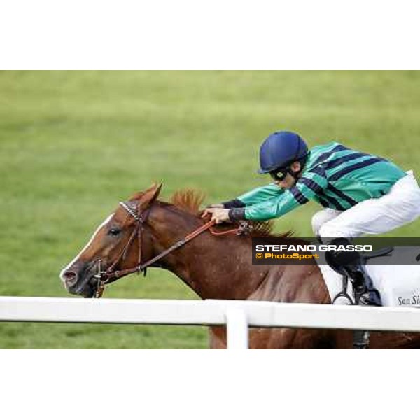 Dario Vargiu on Choisir Shadow wins the Premio Eupili Milano - San Siro racetrack, 24th sept.2011 ph.Stefano Grasso