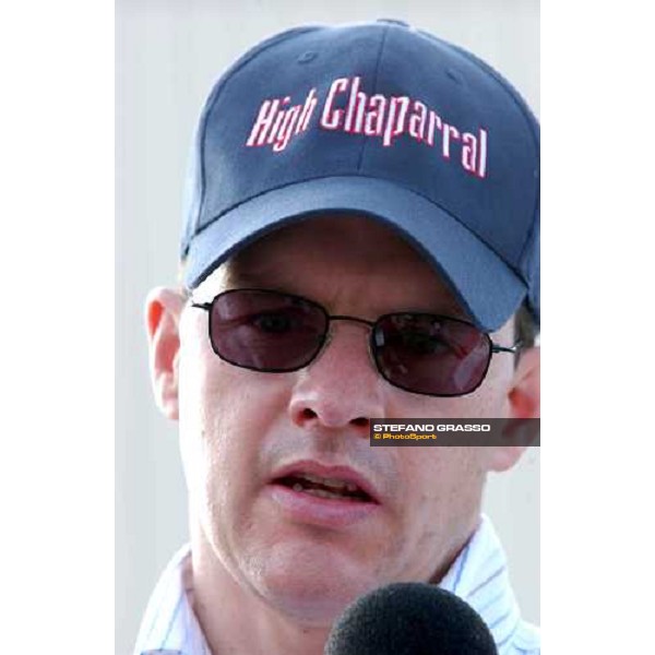 trainer Aidan O\' Brien at Lone Star Park Dallas, 28th october 2004 ph. Stefano Grasso