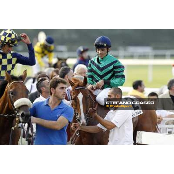 Dario Vargiu returns home on Choisir Shadow after winning the Premio Eupili Milano - San Siro racetrack, 24th sept.2011 ph.Stefano Grasso
