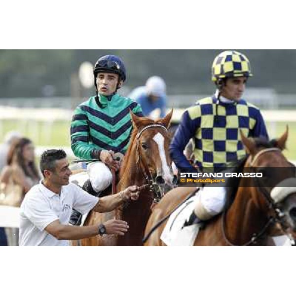 Dario Vargiu returns home on Choisir Shadow after winning the Premio Eupili Milano - San Siro racetrack, 24th sept.2011 ph.Stefano Grasso