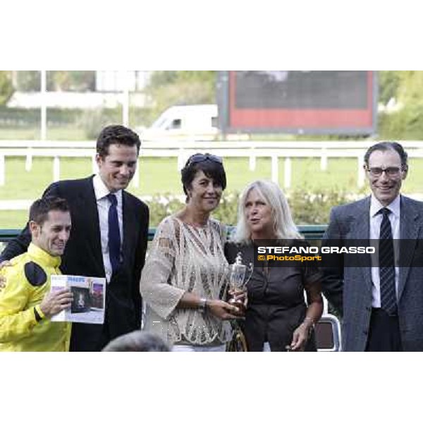 prize giving ceremony of Premio Sergio Cumani Milan, San Siro racetrack,24th sept.2011 ph.Stefano Grasso