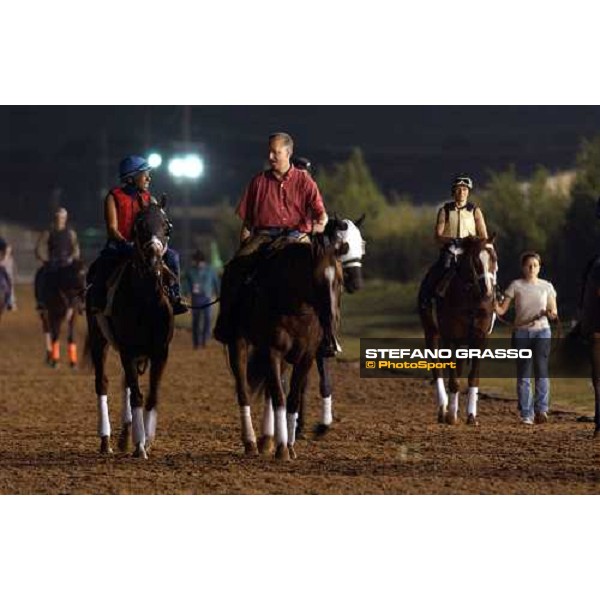 morning works at Lone Star Park 6.45 a.m. Dallas, 28th october 2004 ph. Stefano Grasso