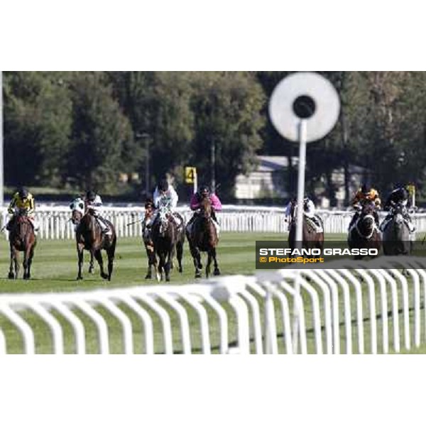 Pierantonio Convertino on Moonlight Kiss goes to win the Premio San Marco Milano - San Siro racetrack, 9th oct. 2011 ph.Stefano Grasso