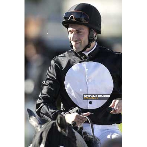 Pierantonio Convertino after winning the Premio San Marco Milano - San Siro racetrack, 9th oct. 2011 ph.Stefano Grasso