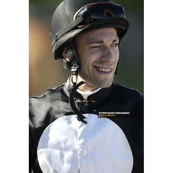 Pierantonio Convertino after winning the Premio San Marco Milano - San Siro racetrack, 9th oct. 2011 ph.Stefano Grasso