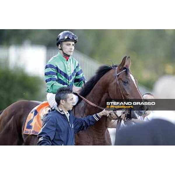 Dario Vargiu on Lui e La Luna Milano - San Siro racetrack, 9th oct. 2011 ph.Stefano Grasso