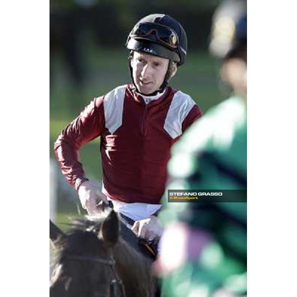 Martin Dwyer after the finish of the Gran Criterium Milano - San Siro racetrack, 9th oct. 2011 ph.Stefano Grasso