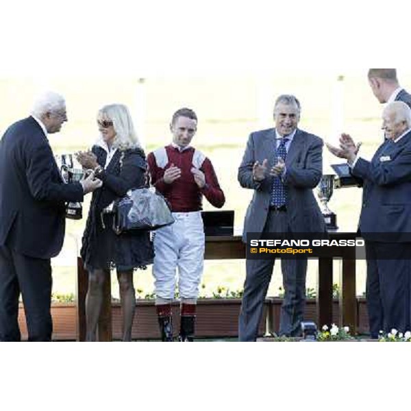 prize giving ceremony of the Gran Criterium Milano - San Siro racetrack, 9th oct. 2011 ph.Stefano Grasso