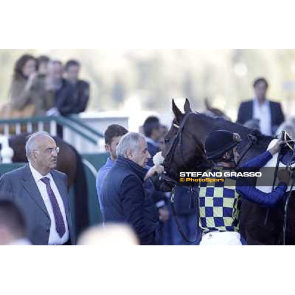 Felice Villa, Alduino Botti, Fabio Branca and Strategic Game after the Criterium Nazionale Milano - San Siro racetrack, 9th oct. 2011 ph.Stefano Grasso