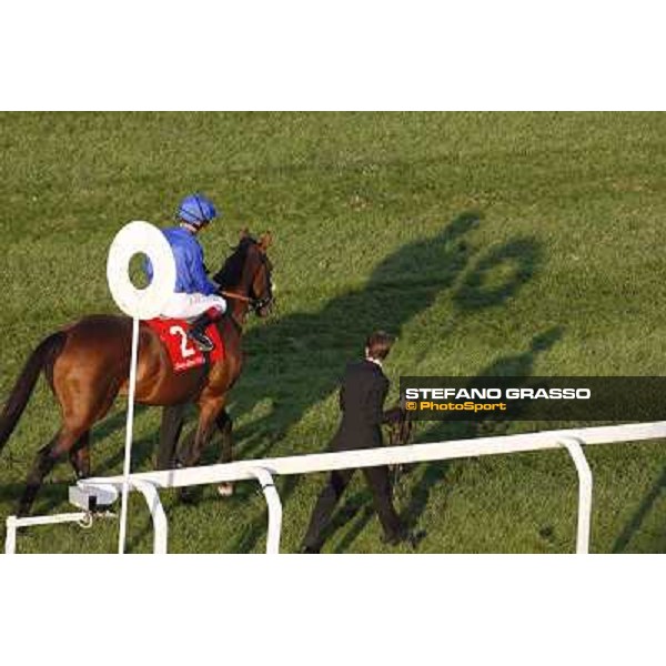 Frankie Dettori on Campanologist wins the Gran Premio del Jockey Club Milano - San Siro racetrack, 16th oct. 2011 ph.Stefano Grasso