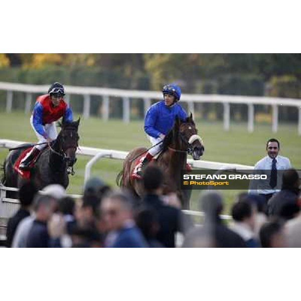 Frankie Dettori on Campanologist wins the Gran Premio del Jockey Club Milano - San Siro racetrack, 16th oct. 2011 ph.Stefano Grasso