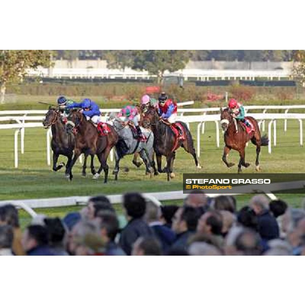 Frankie Dettori on Campanologist wins the Gran Premio del Jockey Club Milano - San Siro racetrack, 16th oct. 2011 ph.Stefano Grasso