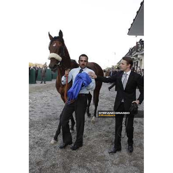 Frankie Dettori on Campanologist wins the Gran Premio del Jockey Club Milano - San Siro racetrack, 16th oct. 2011 ph.Stefano Grasso