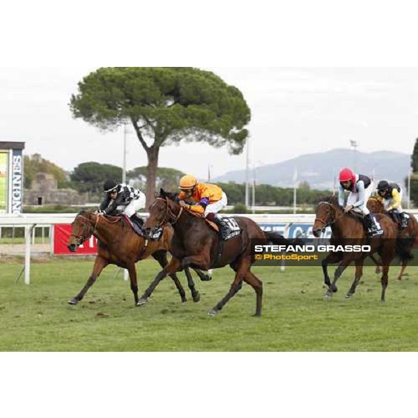 Fabio Branca on Quiza Quiza Quiza wins the Premio Lydia Tesio Longines Rome, 23rd oct. 2011 ph.Stefano Grasso