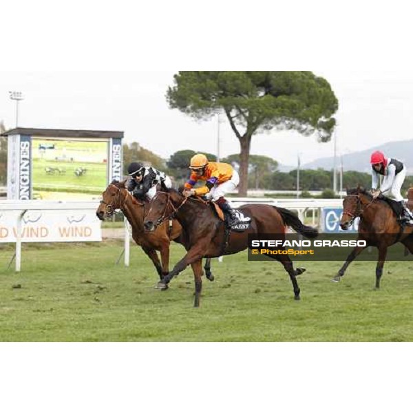 Fabio Branca on Quiza Quiza Quiza wins the Premio Lydia Tesio Longines Rome, 23rd oct. 2011 ph.Stefano Grasso