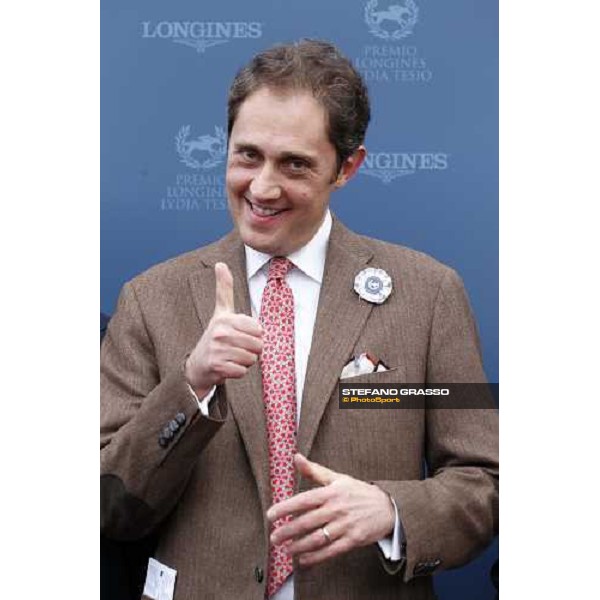 a portrait for Riccardo Cantoni owner of the winner of the Premio Lydia Tesio Longines Rome, 23rd oct. 2011 ph.Stefano Grasso