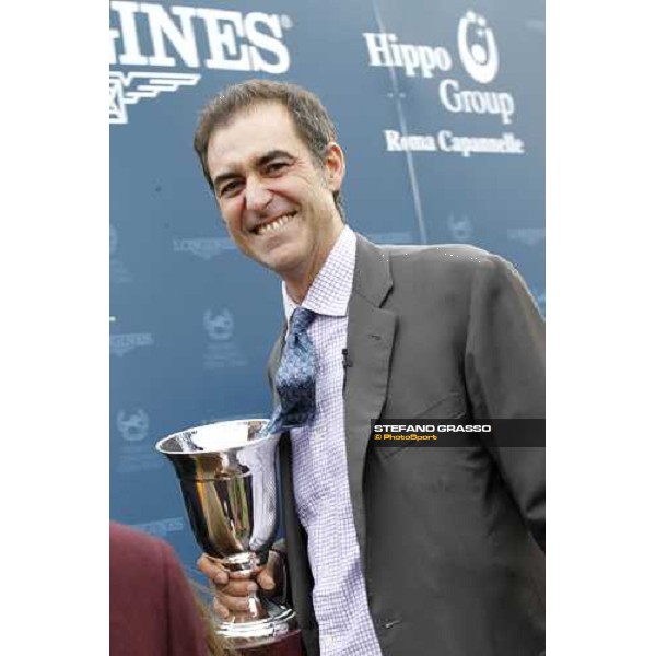 a portrait for Luigi Riccardi trainer of the winner of the Premio Lydia Tesio Longines Rome, 23rd oct. 2011 ph.Stefano Grasso
