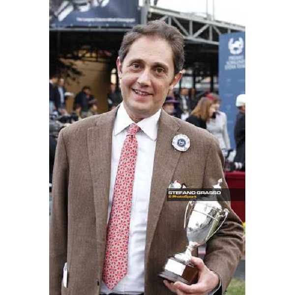 a portrait for Riccardo Cantoni owner of the winner of the Premio Lydia Tesio Longines Rome, 23rd oct. 2011 ph.Stefano Grasso