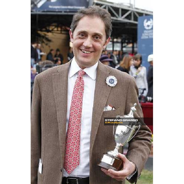 a portrait for Riccardo Cantoni owner of the winner of the Premio Lydia Tesio Longines Rome, 23rd oct. 2011 ph.Stefano Grasso