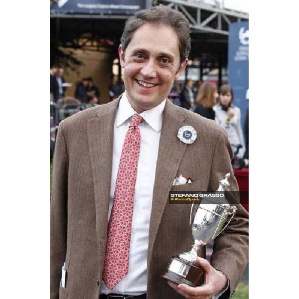a portrait for Riccardo Cantoni owner of the winner of the Premio Lydia Tesio Longines Rome, 23rd oct. 2011 ph.Stefano Grasso