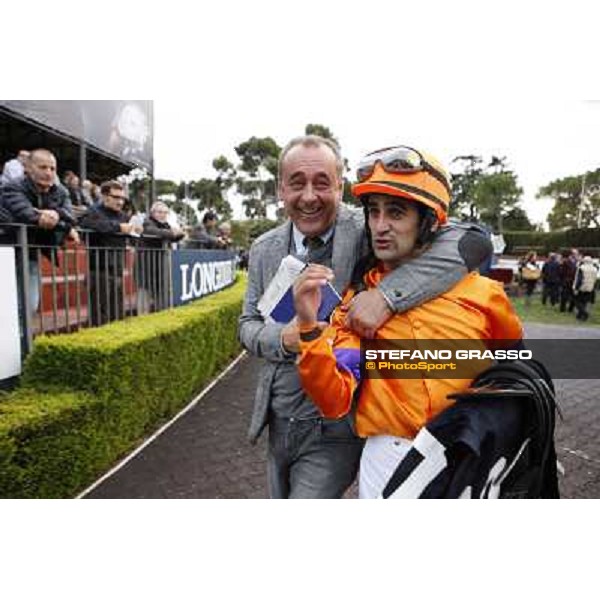 Fabio Branca and Quiza Quiza Quiza after winning the Premio Lydia Tesio Longines Rome, 23rd oct. 2011 ph.Stefano Grasso