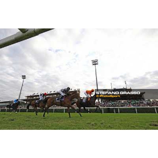 Fabio Branca on Quiza Quiza Quiza wins the Premio Lydia Tesio Longines Rome, 23rd oct. 2011 ph.Stefano Grasso