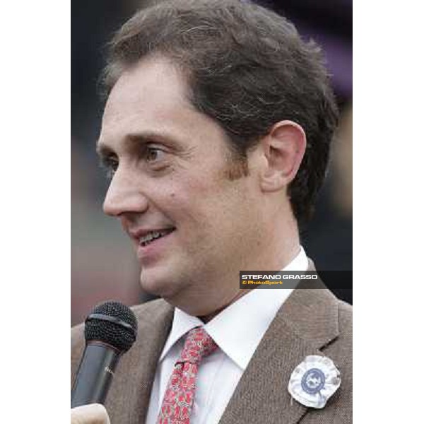 a portrait for Riccardo Cantoni owner of the winner of the Premio Lydia Tesio Longines Rome, 23rd oct. 2011 ph.Stefano Grasso