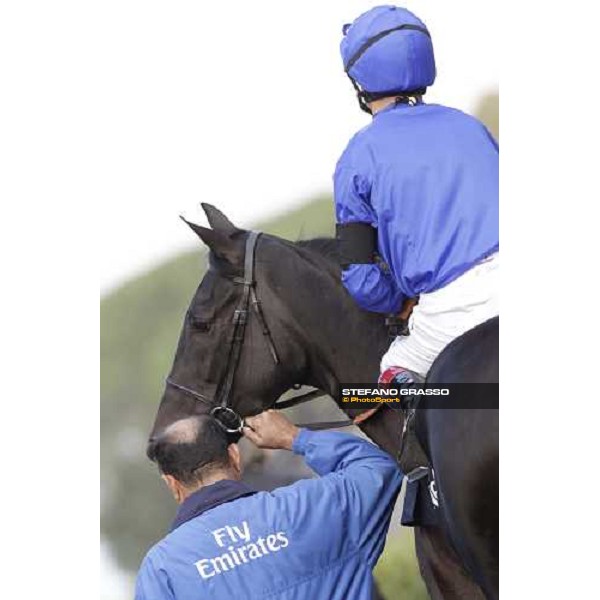 Frankie Dettori on Modeyra walking towards the start of the Premio Lydia Tesio Longines Rome, 23rd oct. 2011 ph.Stefano Grasso