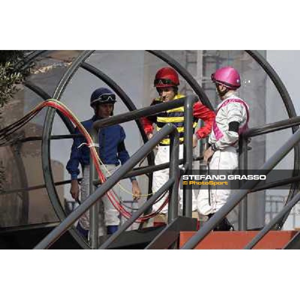 Jockeys enter the paddock Rome, 23rd oct. 2011 ph.Stefano Grasso