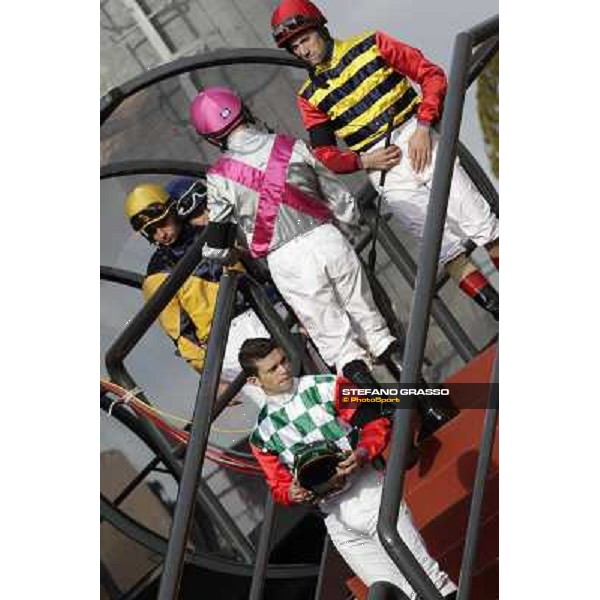 Jockeys enter the paddock Rome, 23rd oct. 2011 ph.Stefano Grasso