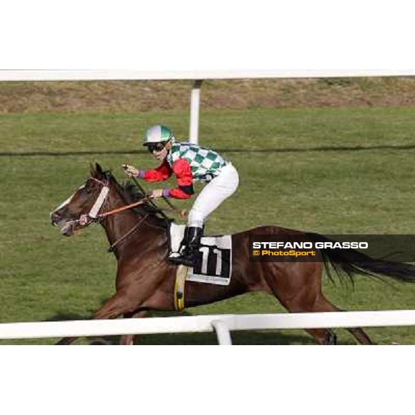 Umberto Rispoli on Star Kodiak wins the Premio Ubaldo Pandolfi Rome, 23rd oct. 2011 ph.Stefano Grasso