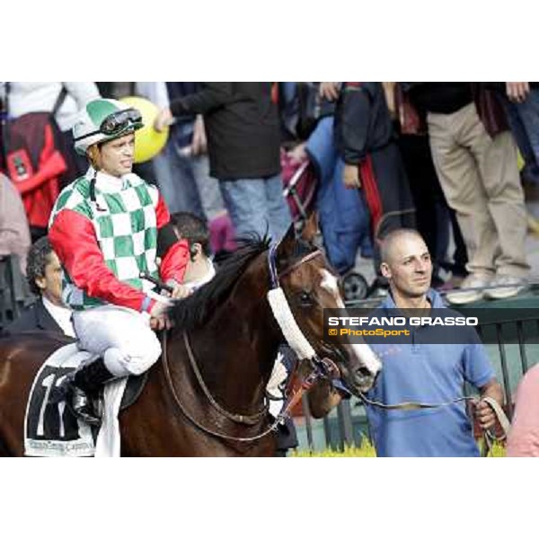 Umberto Rispoli on Star Kodiak returns home after winning the Premio Ubaldo Pandolfi Rome, 23rd oct. 2011 ph.Stefano Grasso