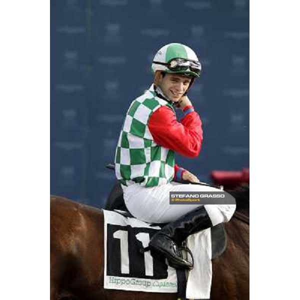 Umberto Rispoli on Star Kodiak returns home after winning the Premio Ubaldo Pandolfi Rome, 23rd oct. 2011 ph.Stefano Grasso