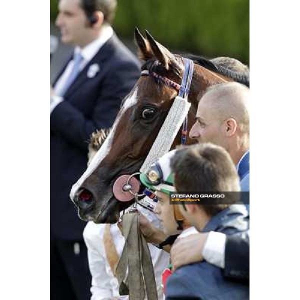the winning connection of Premio Ubaldo Pandolfi won by Umberto Rispoli on Star Kodiak Rome, 23rd oct. 2011 ph.Stefano Grasso