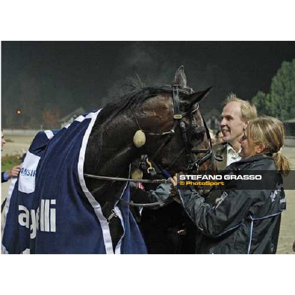 Thomas Konvenoja with Brad De Veluwe wins the Gran Premio Paolo e Orsino Orsi Mangelli Milan - San Siro racetrack, 1st nov. 2011 ph.Stefano Grasso