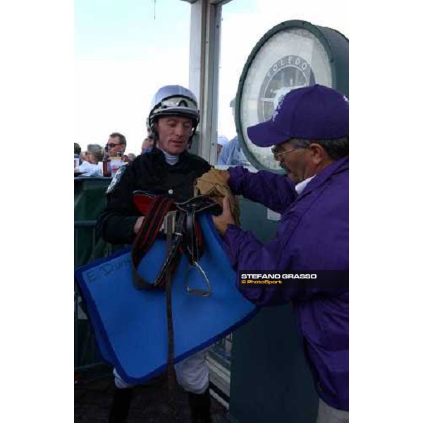 Kieren Fallon winner with Ouija Board of Breeders\' Cup Filly and Mare Turf Dallas 30th october 2004 ph. Stefano Grasso