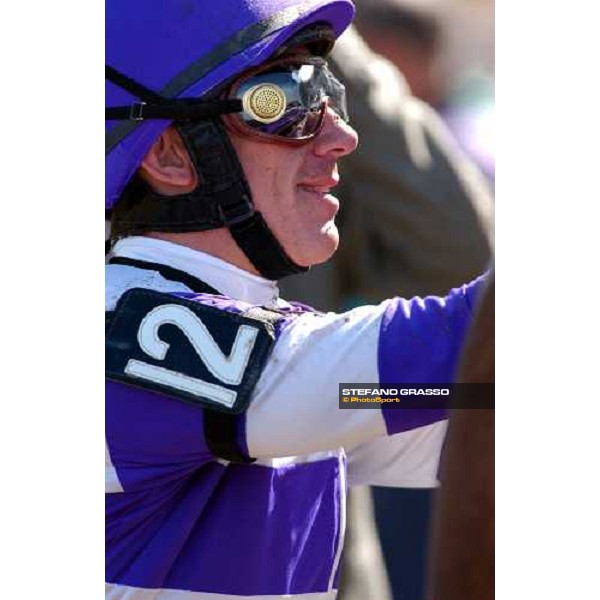 close up for Frankie Dettori - (Sharp Lisa)- Breeders\' Cup Juvenile Fillies Dallas 30th october 2004 ph. Stefano Grasso