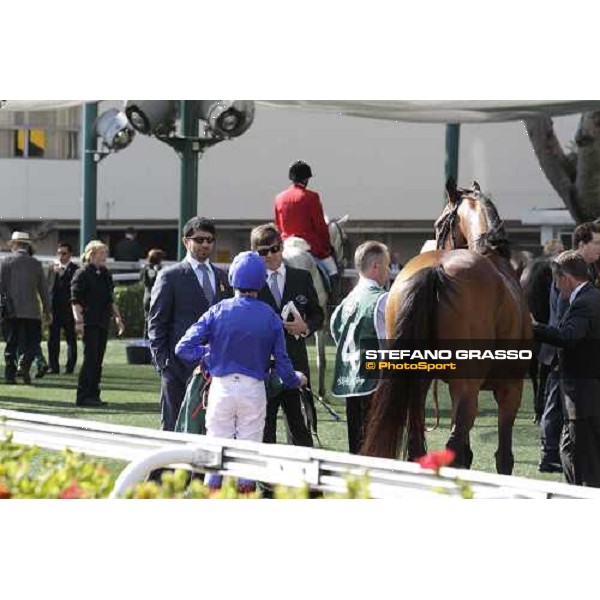 Frankie Dettori and Campanologist before the Cathay Pacific Hong Vase - Saeed Bin Suroor Hong Kong, 11th dec. 2011 ph.Stefano Grasso