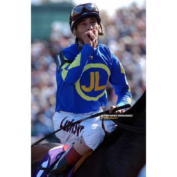 close up for John Velazquez, winner with Ashado of Breeders\' Cup Distaff Dallas 30th october 2004 ph. Stefano Grasso