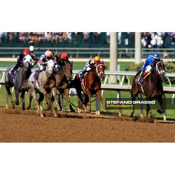last few meters of Breeders\' Cup Distaff. at right John Velazquez with Ashado leads. Dallas 30th october 2004 ph. Stefano Grasso